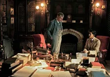 GH Hardy (Jeremy Irons) with S Ramanujan (Dev Patel)